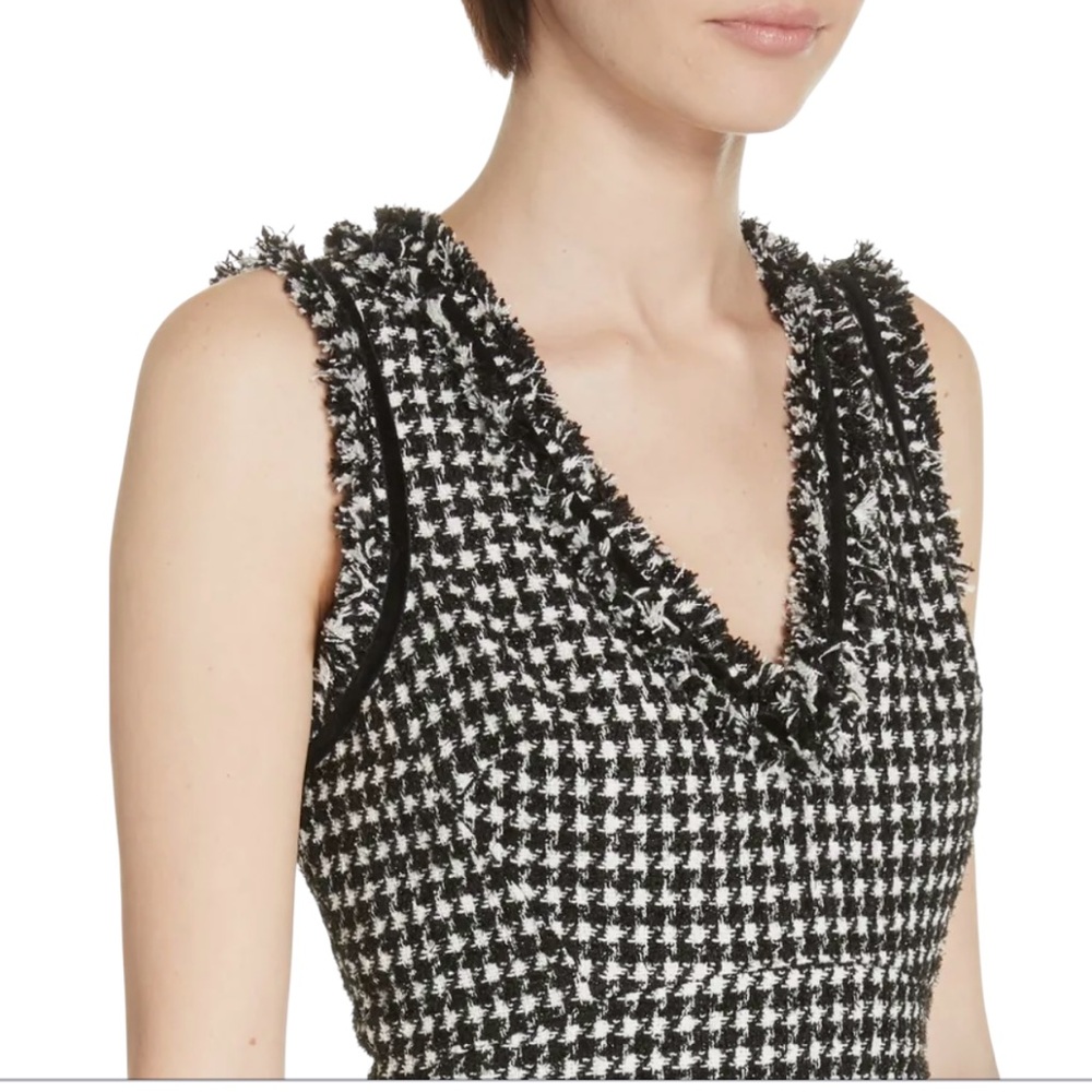 NWT ♠️ Kate Spade New York Tweed Houndstooth Dress size 10 - Picture 4 of 11